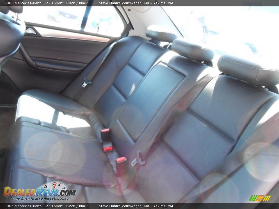 2006 Mercedes-Benz C 230 Sport Black / Black Photo #21