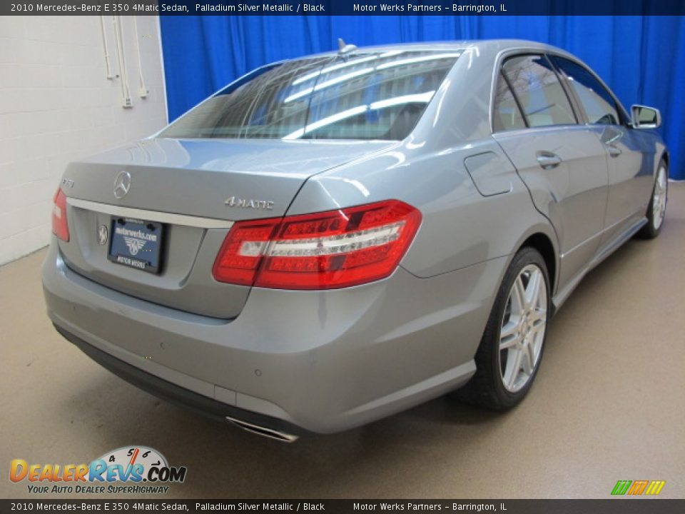 2010 Mercedes-Benz E 350 4Matic Sedan Palladium Silver Metallic / Black Photo #7