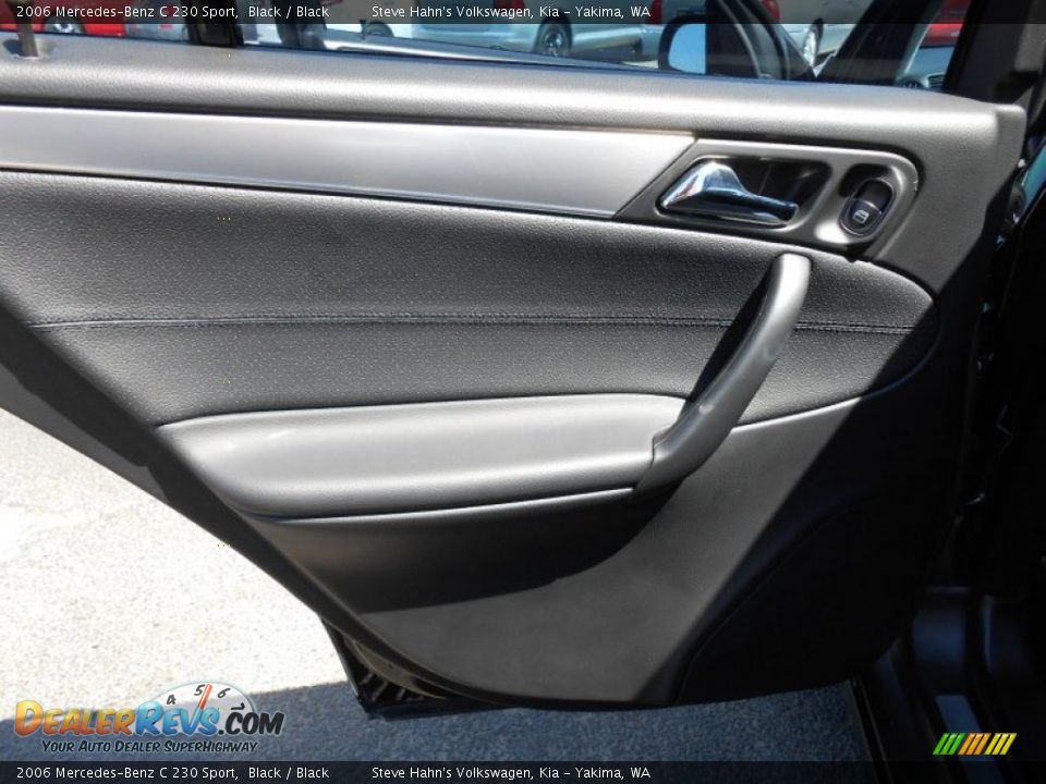 2006 Mercedes-Benz C 230 Sport Black / Black Photo #22