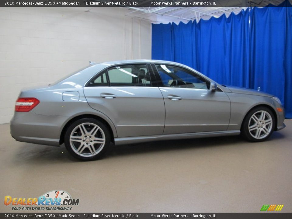 2010 Mercedes-Benz E 350 4Matic Sedan Palladium Silver Metallic / Black Photo #8