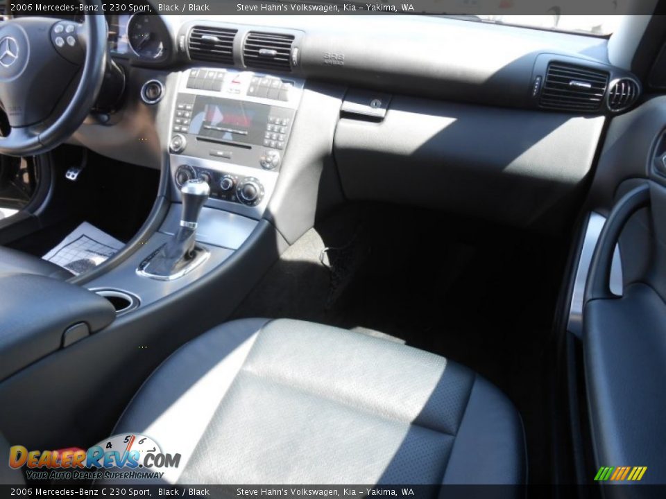 2006 Mercedes-Benz C 230 Sport Black / Black Photo #24