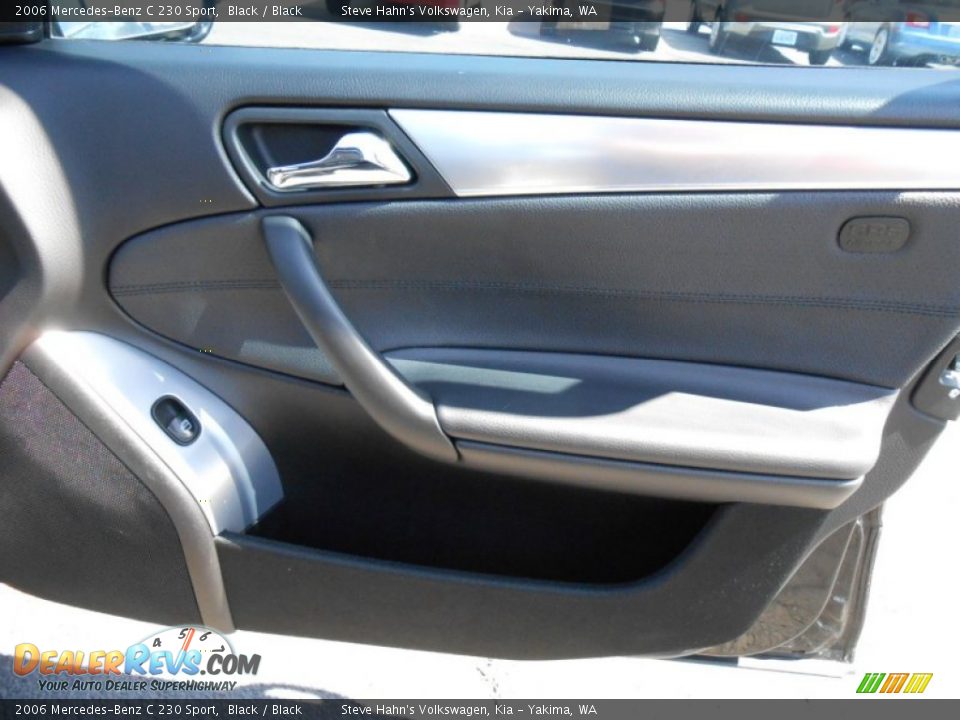 2006 Mercedes-Benz C 230 Sport Black / Black Photo #25