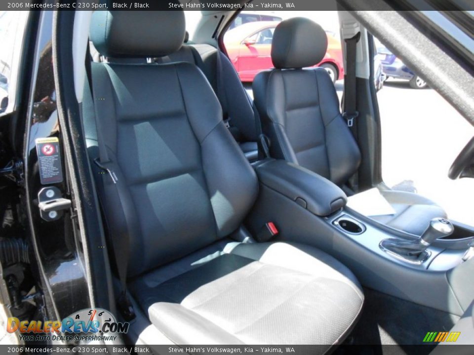 2006 Mercedes-Benz C 230 Sport Black / Black Photo #26