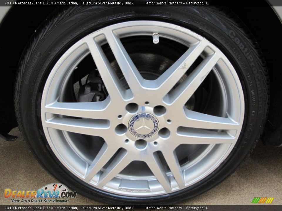 2010 Mercedes-Benz E 350 4Matic Sedan Palladium Silver Metallic / Black Photo #11