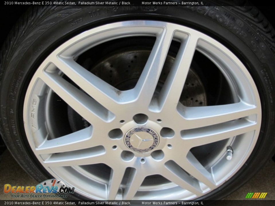 2010 Mercedes-Benz E 350 4Matic Sedan Palladium Silver Metallic / Black Photo #12