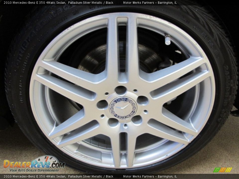 2010 Mercedes-Benz E 350 4Matic Sedan Palladium Silver Metallic / Black Photo #14