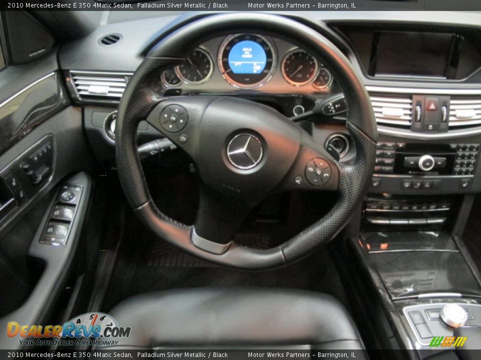 2010 Mercedes-Benz E 350 4Matic Sedan Palladium Silver Metallic / Black Photo #23