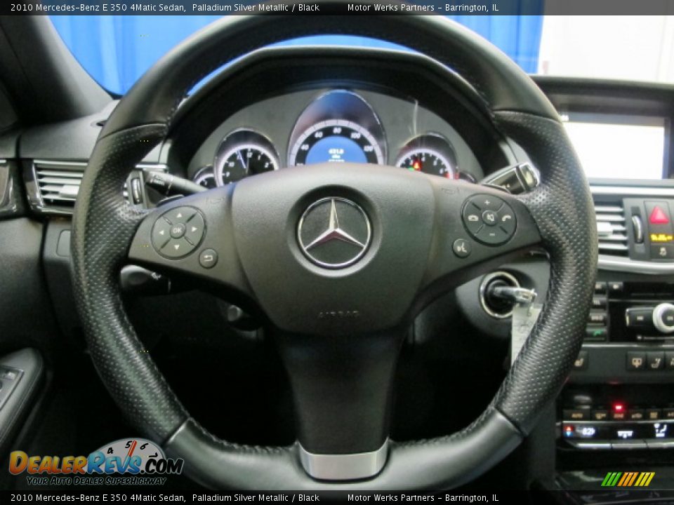 2010 Mercedes-Benz E 350 4Matic Sedan Palladium Silver Metallic / Black Photo #34