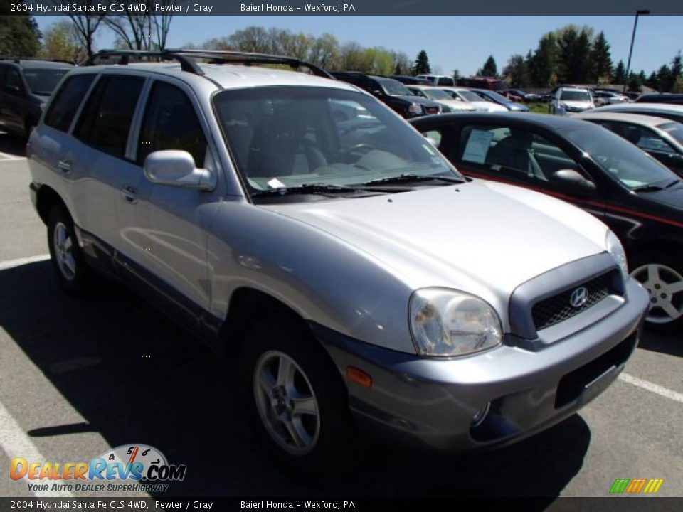 2004 Hyundai Santa Fe GLS 4WD Pewter / Gray Photo #1