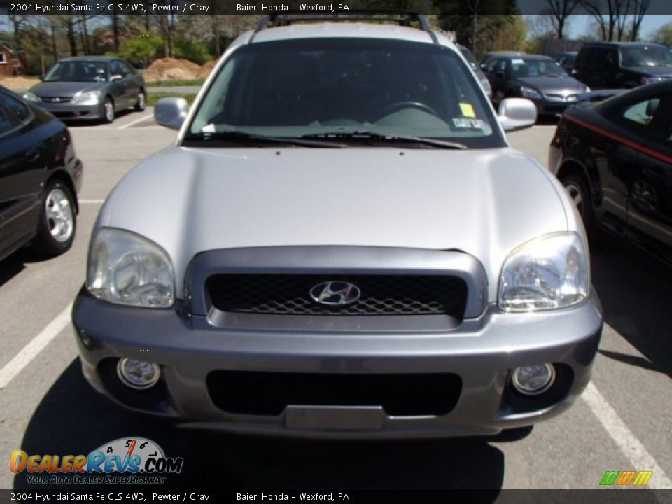 2004 Hyundai Santa Fe GLS 4WD Pewter / Gray Photo #2