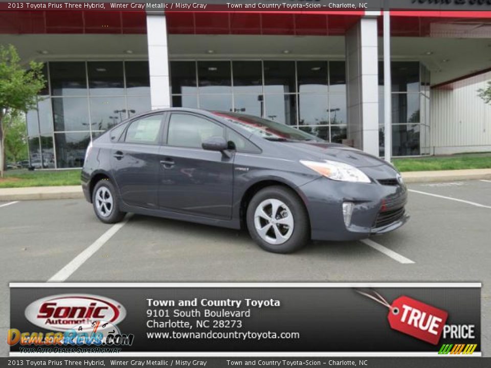 2013 Toyota Prius Three Hybrid Winter Gray Metallic / Misty Gray Photo #1