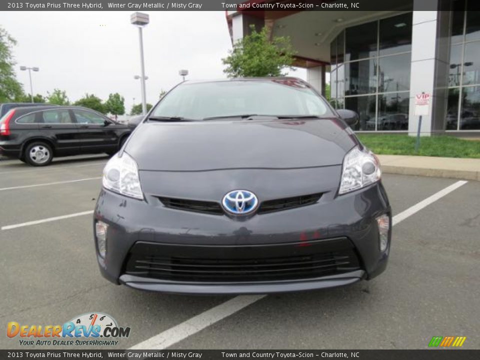 2013 Toyota Prius Three Hybrid Winter Gray Metallic / Misty Gray Photo #2