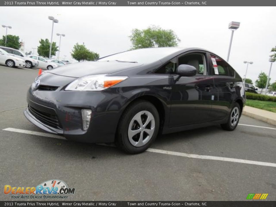 2013 Toyota Prius Three Hybrid Winter Gray Metallic / Misty Gray Photo #3