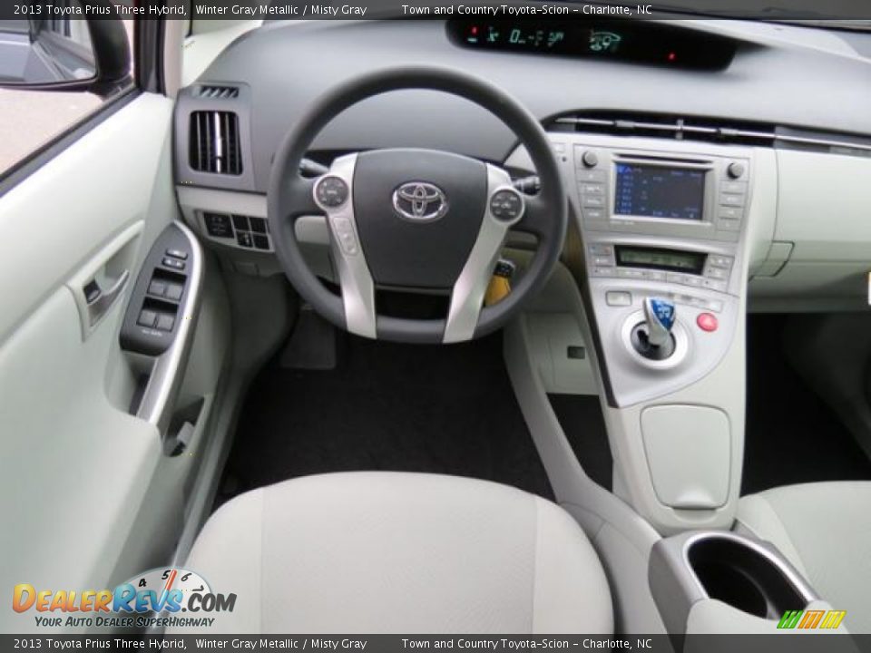 2013 Toyota Prius Three Hybrid Winter Gray Metallic / Misty Gray Photo #5