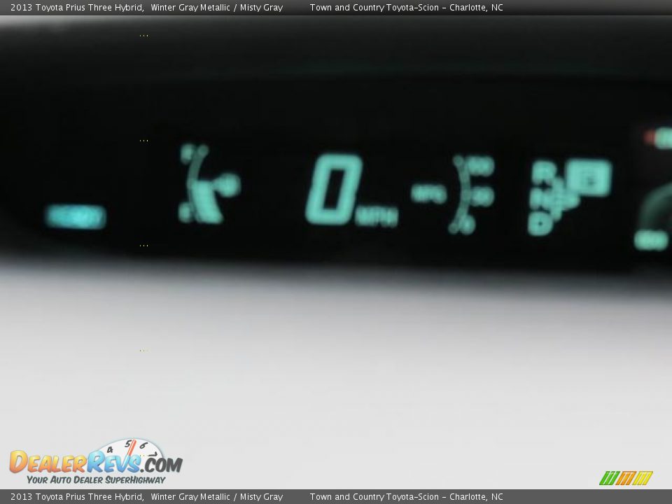 2013 Toyota Prius Three Hybrid Winter Gray Metallic / Misty Gray Photo #11