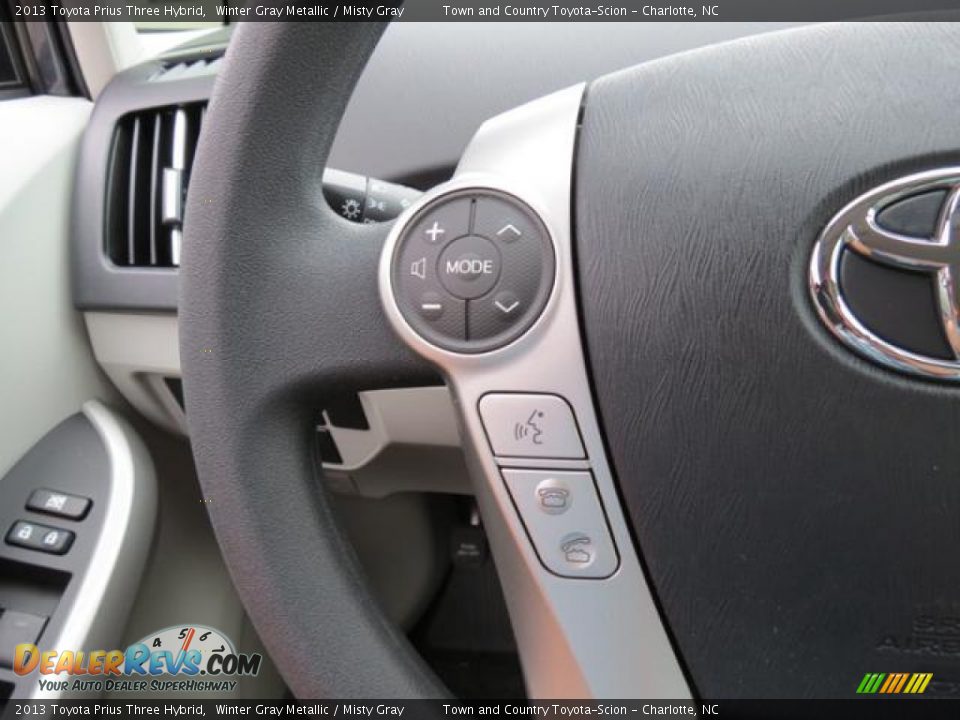 2013 Toyota Prius Three Hybrid Winter Gray Metallic / Misty Gray Photo #13