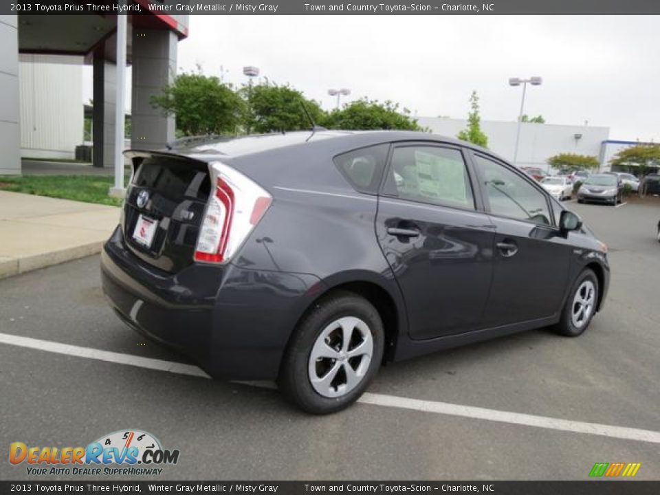 2013 Toyota Prius Three Hybrid Winter Gray Metallic / Misty Gray Photo #17