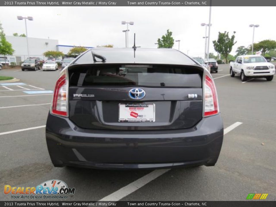 2013 Toyota Prius Three Hybrid Winter Gray Metallic / Misty Gray Photo #18