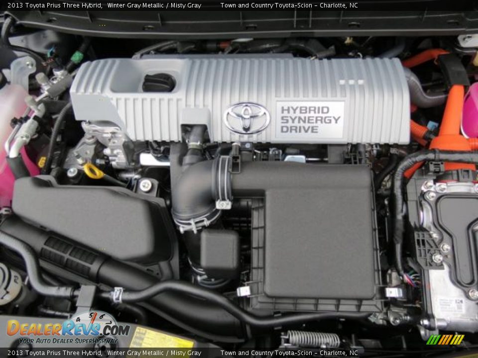 2013 Toyota Prius Three Hybrid Winter Gray Metallic / Misty Gray Photo #20