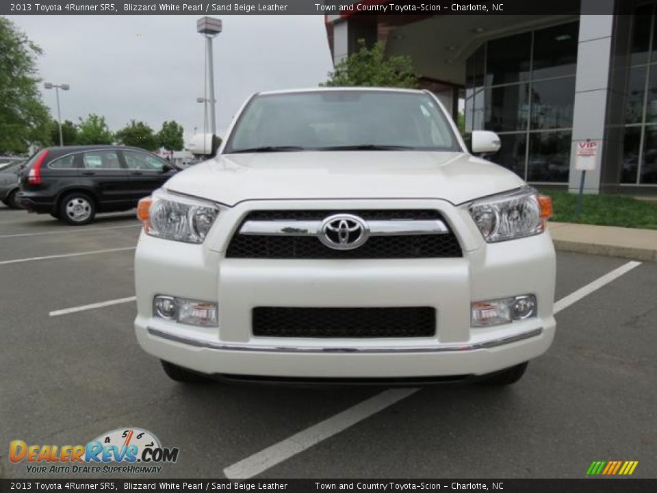 2013 Toyota 4Runner SR5 Blizzard White Pearl / Sand Beige Leather Photo #2
