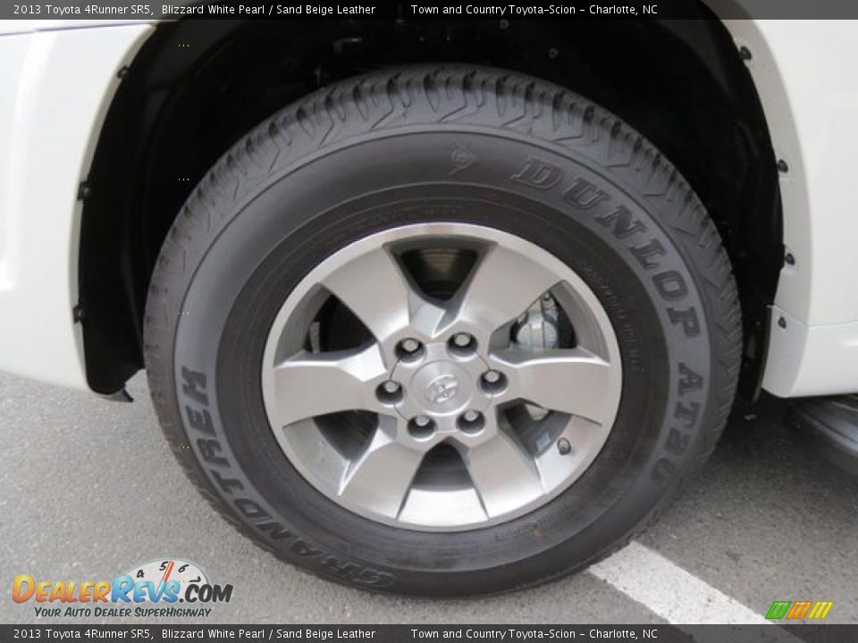 2013 Toyota 4Runner SR5 Blizzard White Pearl / Sand Beige Leather Photo #4