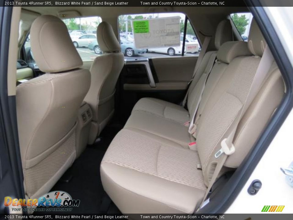 2013 Toyota 4Runner SR5 Blizzard White Pearl / Sand Beige Leather Photo #6