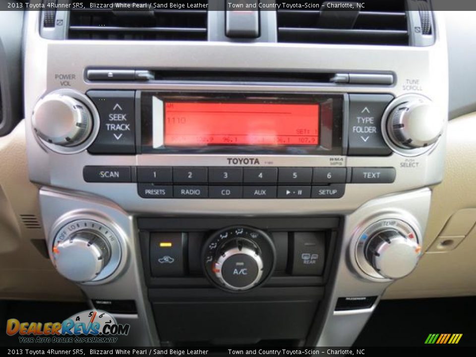 2013 Toyota 4Runner SR5 Blizzard White Pearl / Sand Beige Leather Photo #12