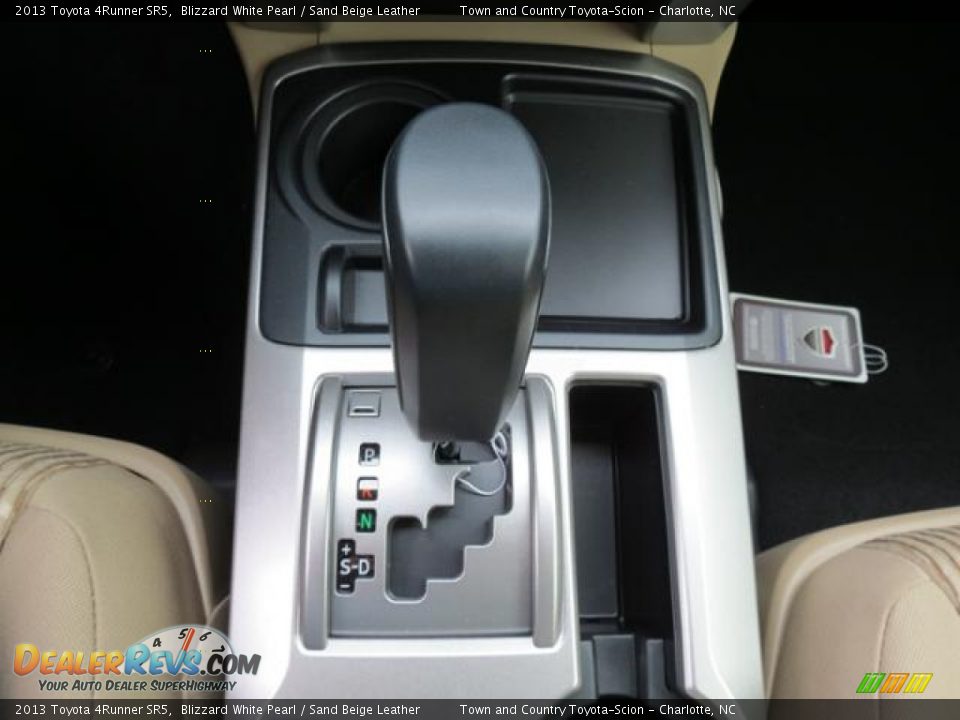2013 Toyota 4Runner SR5 Blizzard White Pearl / Sand Beige Leather Photo #13