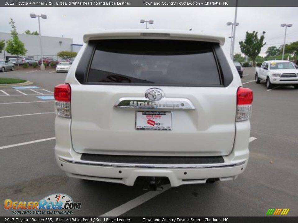 2013 Toyota 4Runner SR5 Blizzard White Pearl / Sand Beige Leather Photo #18