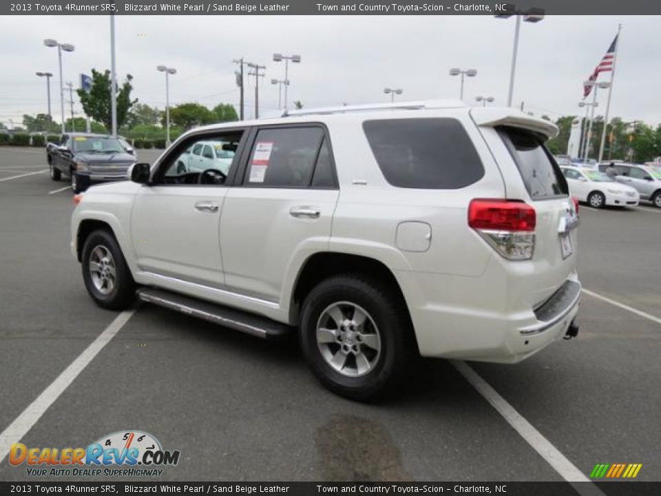 2013 Toyota 4Runner SR5 Blizzard White Pearl / Sand Beige Leather Photo #19