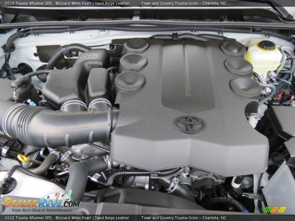 2013 Toyota 4Runner SR5 Blizzard White Pearl / Sand Beige Leather Photo #20