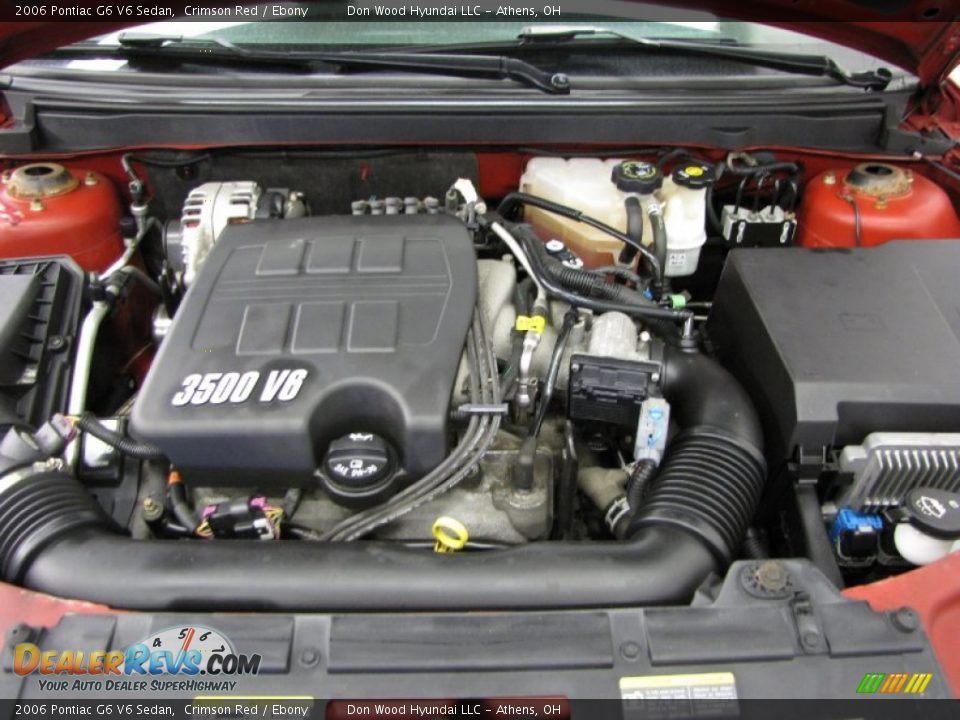 2006 Pontiac G6 V6 Sedan Crimson Red / Ebony Photo #5