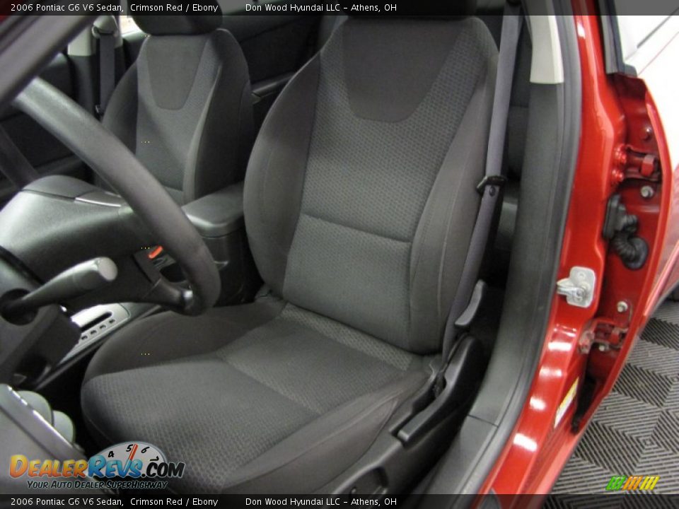 2006 Pontiac G6 V6 Sedan Crimson Red / Ebony Photo #6