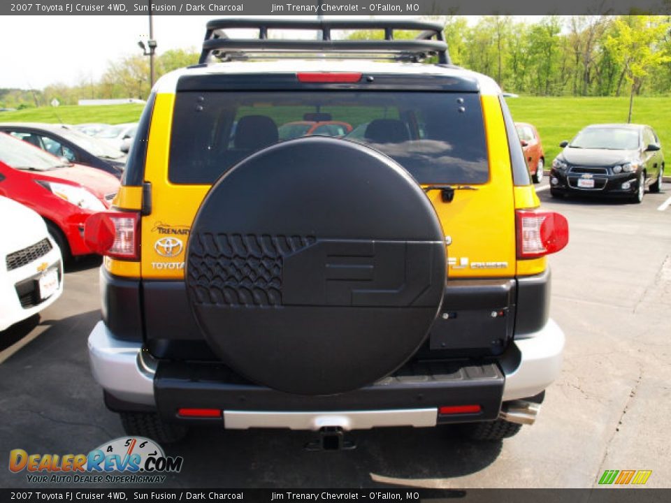 2007 Toyota FJ Cruiser 4WD Sun Fusion / Dark Charcoal Photo #6