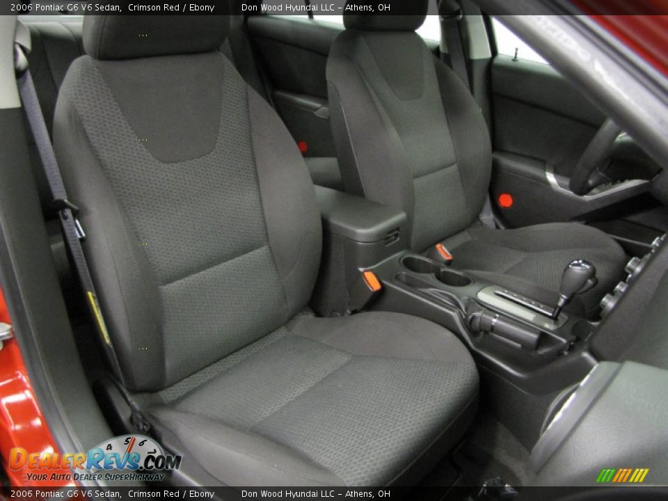 2006 Pontiac G6 V6 Sedan Crimson Red / Ebony Photo #9
