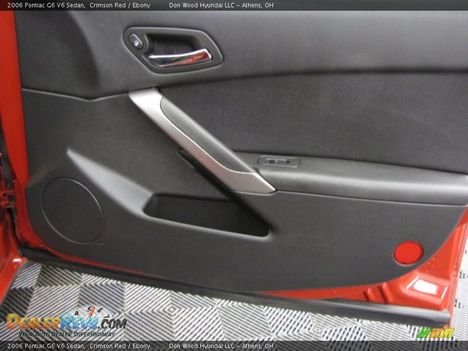 2006 Pontiac G6 V6 Sedan Crimson Red / Ebony Photo #14
