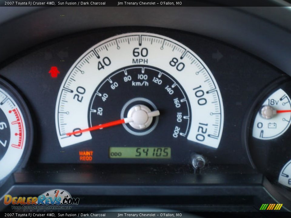 2007 Toyota FJ Cruiser 4WD Sun Fusion / Dark Charcoal Photo #14