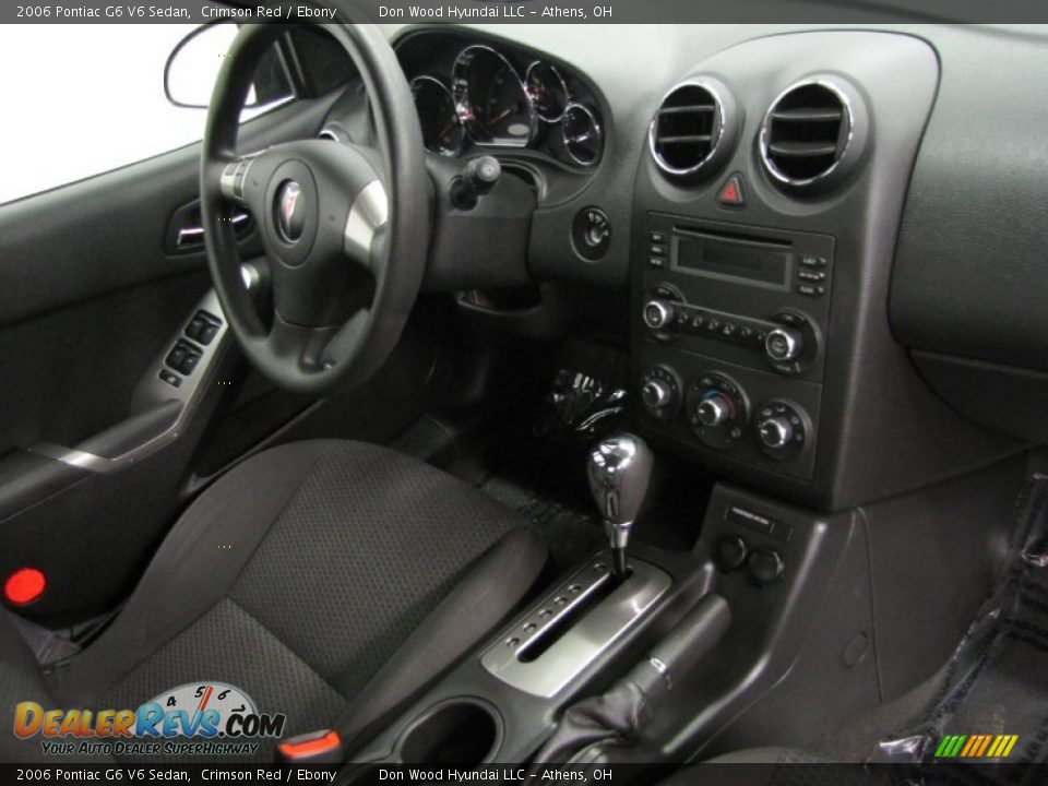 2006 Pontiac G6 V6 Sedan Crimson Red / Ebony Photo #18