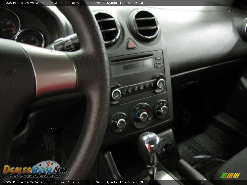 2006 Pontiac G6 V6 Sedan Crimson Red / Ebony Photo #19