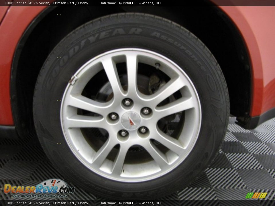 2006 Pontiac G6 V6 Sedan Crimson Red / Ebony Photo #20
