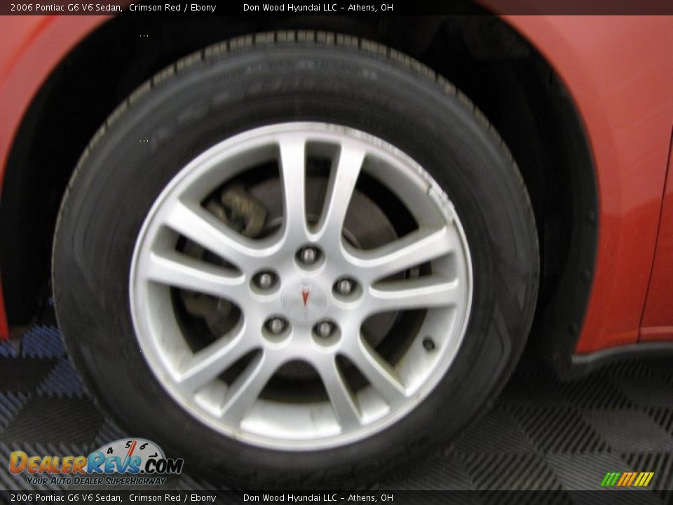 2006 Pontiac G6 V6 Sedan Crimson Red / Ebony Photo #22