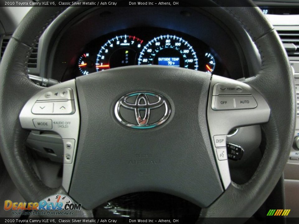 2010 Toyota Camry XLE V6 Classic Silver Metallic / Ash Gray Photo #15