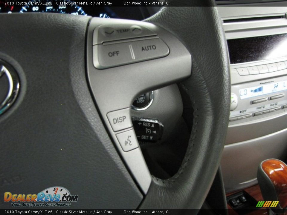 2010 Toyota Camry XLE V6 Classic Silver Metallic / Ash Gray Photo #17