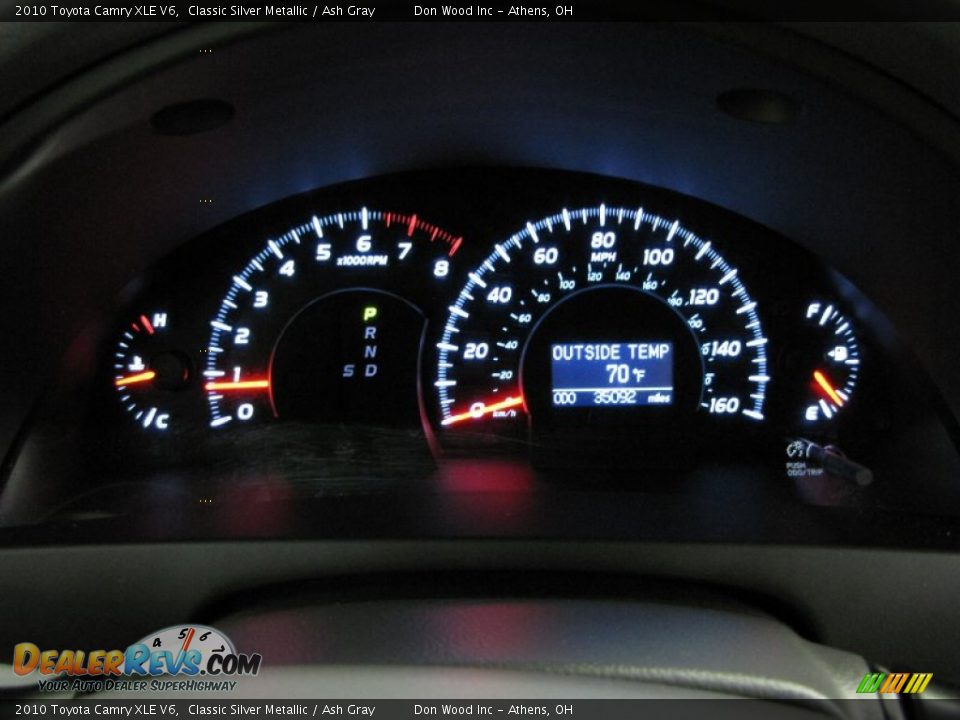 2010 Toyota Camry XLE V6 Classic Silver Metallic / Ash Gray Photo #20