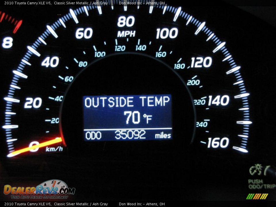2010 Toyota Camry XLE V6 Classic Silver Metallic / Ash Gray Photo #21