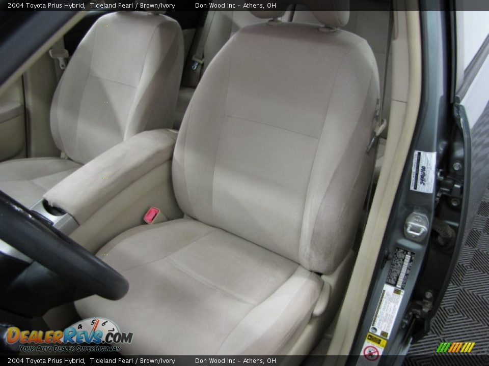 2004 Toyota Prius Hybrid Tideland Pearl / Brown/Ivory Photo #6