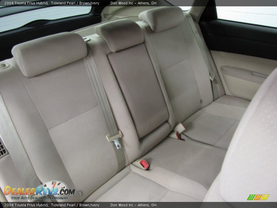 2004 Toyota Prius Hybrid Tideland Pearl / Brown/Ivory Photo #8