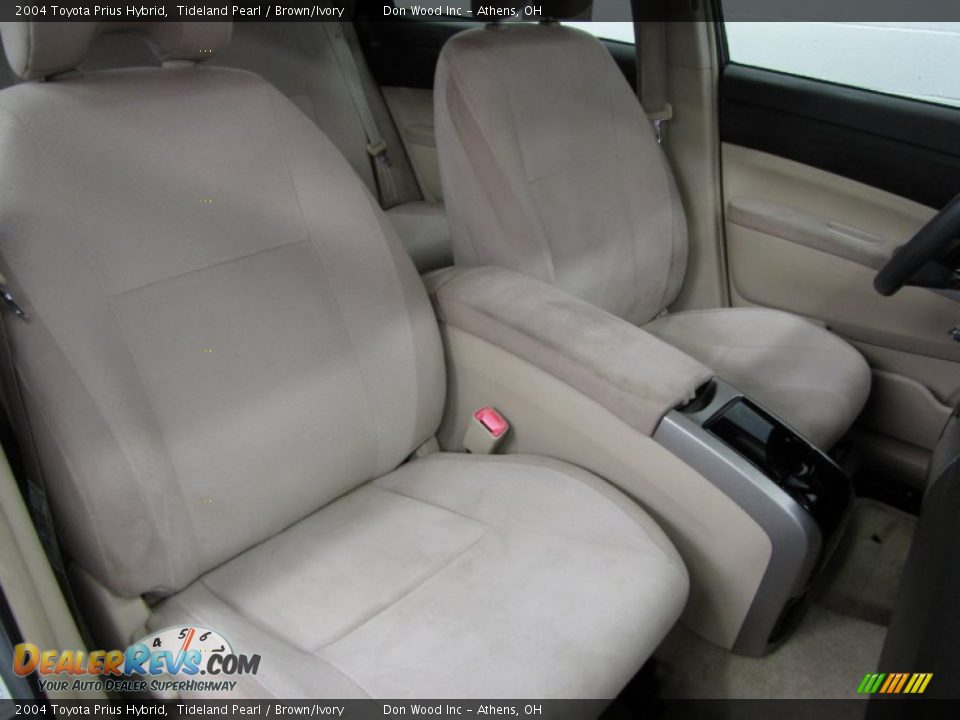 2004 Toyota Prius Hybrid Tideland Pearl / Brown/Ivory Photo #9