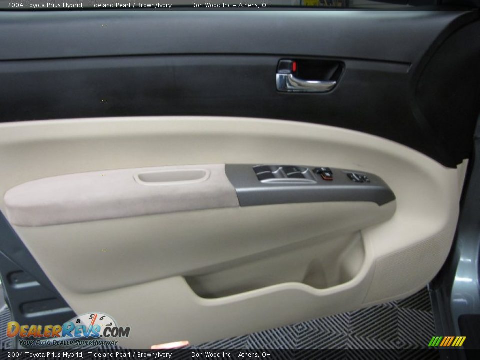 2004 Toyota Prius Hybrid Tideland Pearl / Brown/Ivory Photo #10