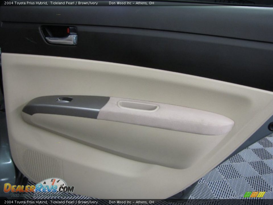 2004 Toyota Prius Hybrid Tideland Pearl / Brown/Ivory Photo #13